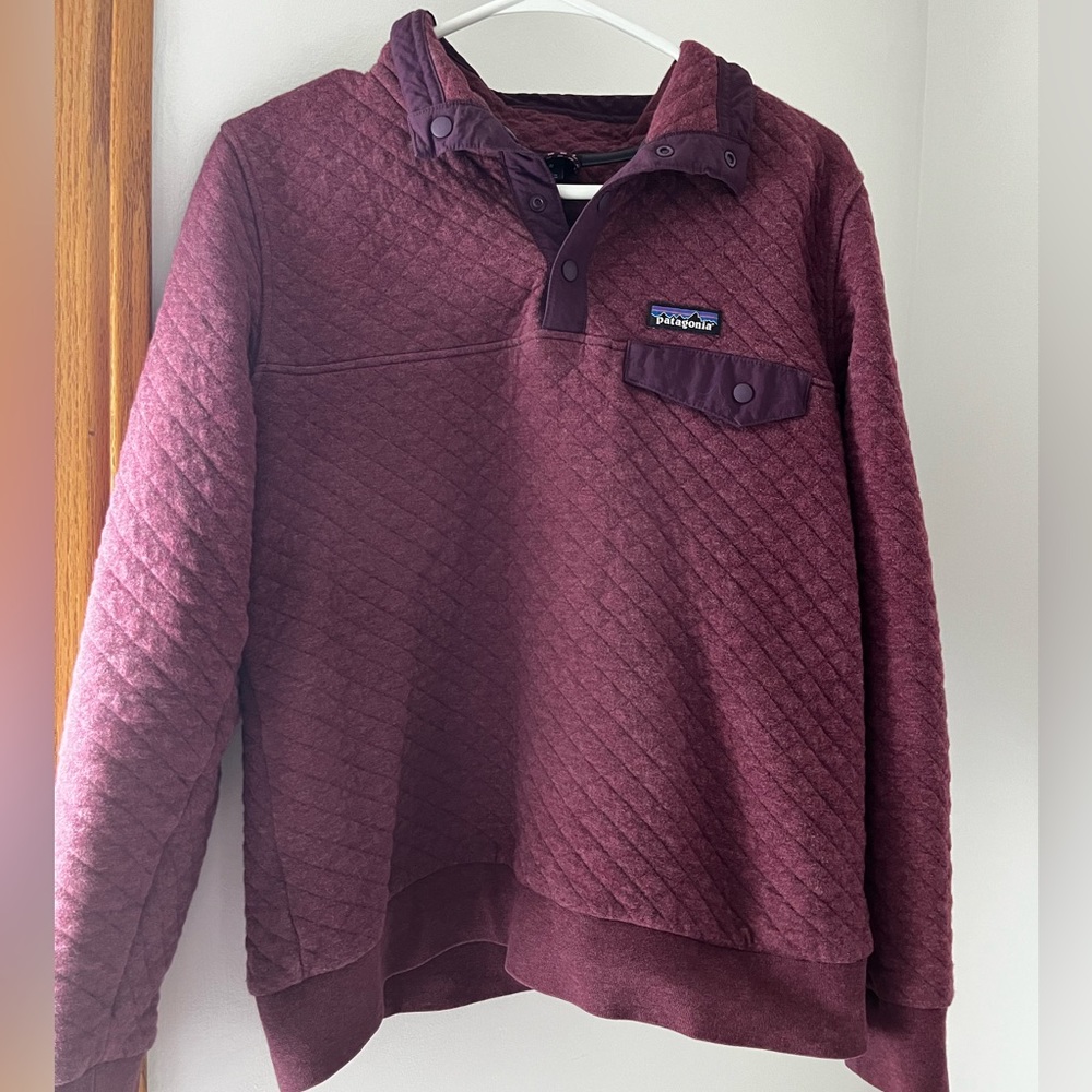 Maroon Women’s Patagonia Quilted Pullover Snap-T